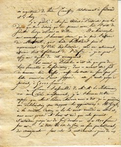 Exemple de courrier de J.V. Haas